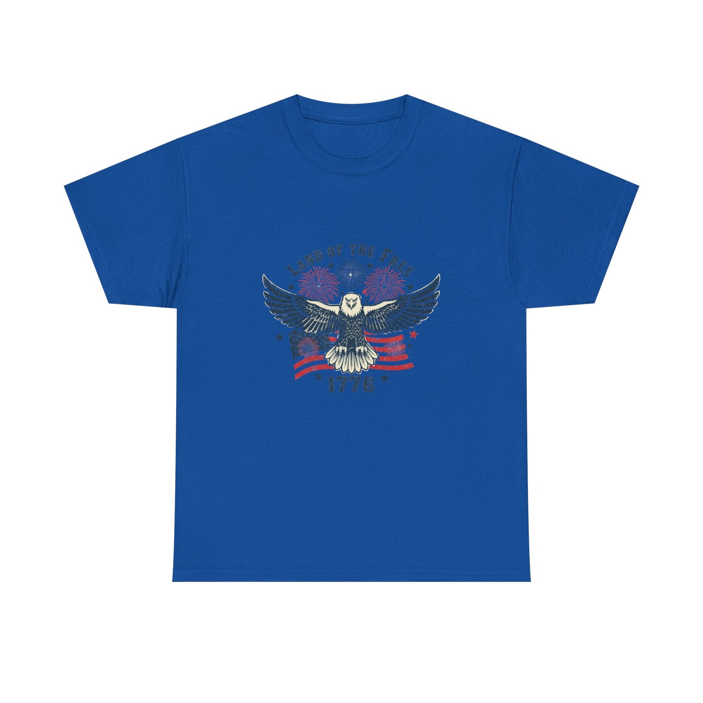 Land of the Free Eagle T-Shirt — 1776 Vintage Patriotic American Tee Gift