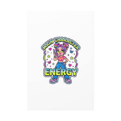 Main Character Energy Canvas | Y2K Aesthetic, Retro Internet Pop Art