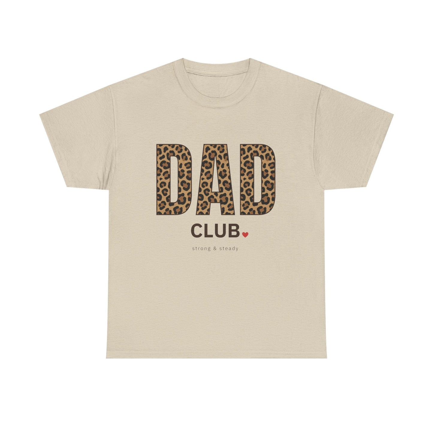 Dad Club Leopard Print T-Shirt — Father's Day Casual Tee