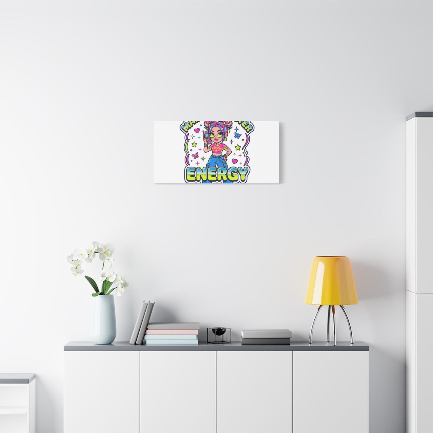 Main Character Energy Canvas | Y2K Aesthetic, Retro Internet Pop Art