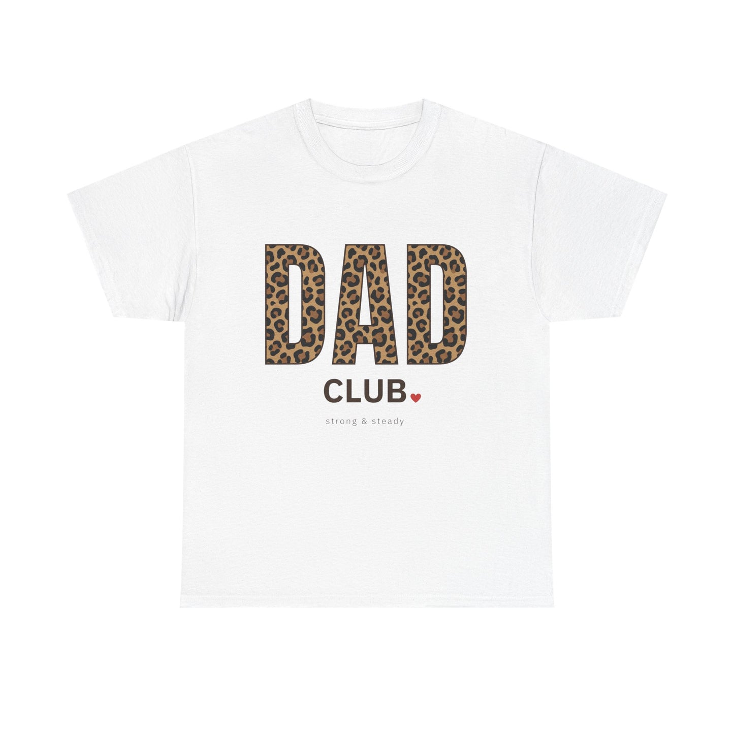 Dad Club Leopard Print T-Shirt — Father's Day Casual Tee