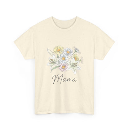 Mama Floral Tee — Pastel Daisy Bouquet Mother's Day Shirt