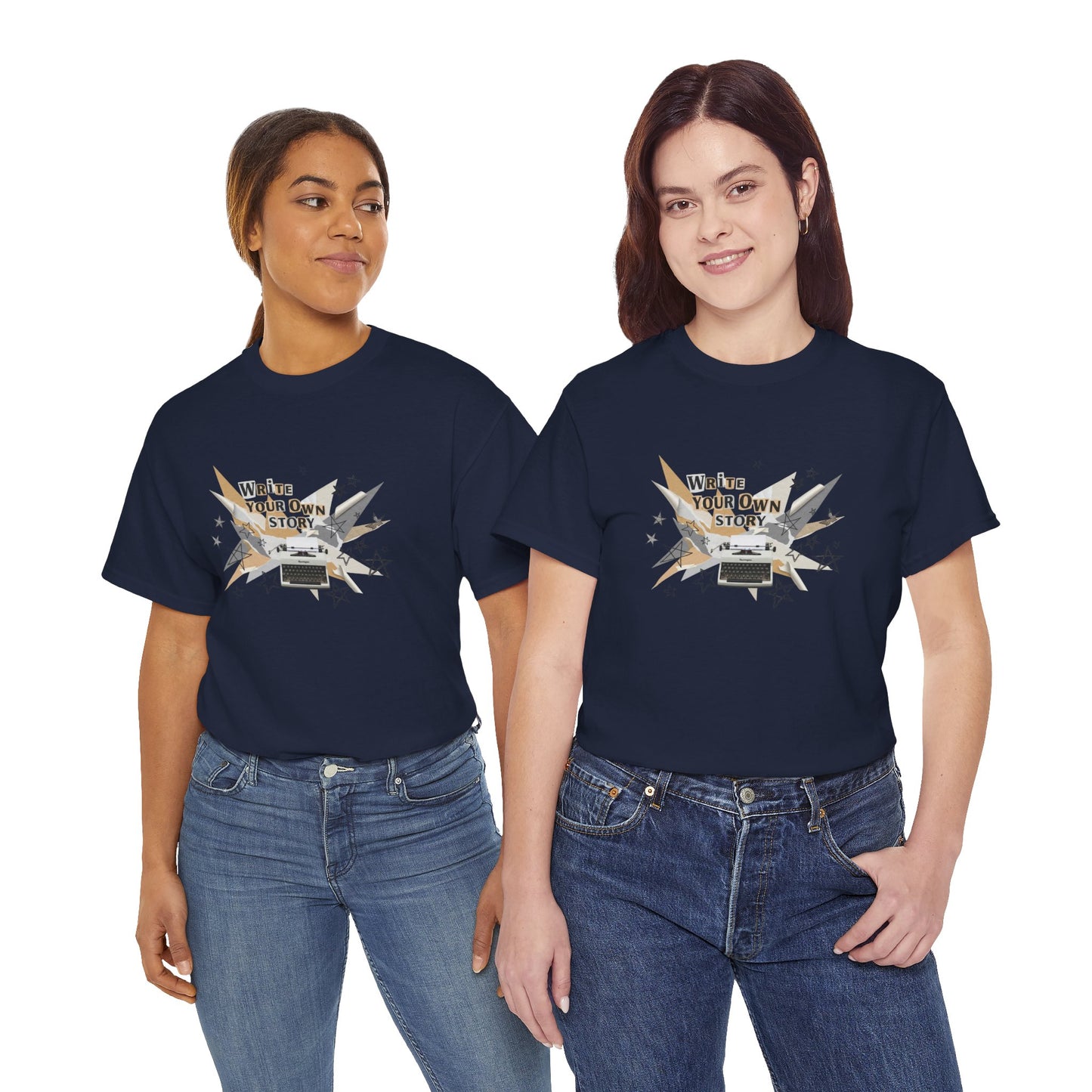 Write Your Own Story T-Shirt — Typewriter Graphic Tee Writer Gift Inspirational