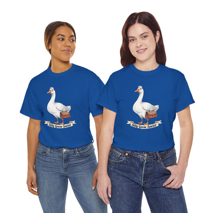 Goose Savior T-Shirt — Vintage Illustrated Goose Tee Whimsical Animal Gift