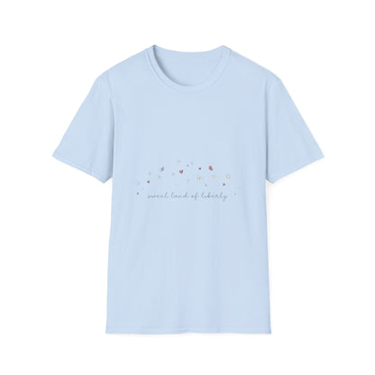 Floral Minimalist T‑Shirt — "Small Kind of Lovely" Chest Script