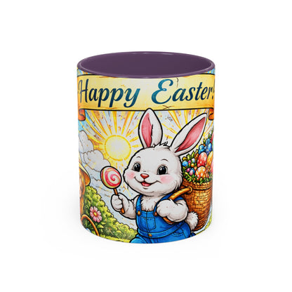 Easter Bunny Mug 11oz Happy Easter Ceramic Coffee Cup Spring Gift Kids Family
