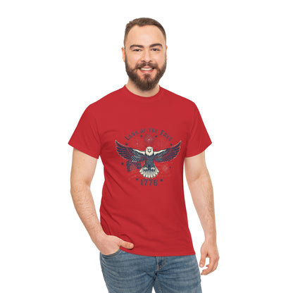 Land of the Free Eagle T-Shirt — 1776 Vintage Patriotic American Tee Gift