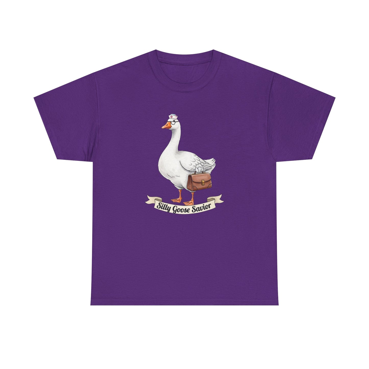 Goose Savior T-Shirt — Vintage Illustrated Goose Tee Whimsical Animal Gift
