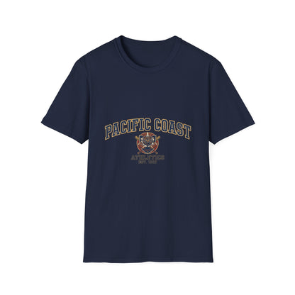 Pacific Coast Athletics T-Shirt — Vintage Bear College Tee