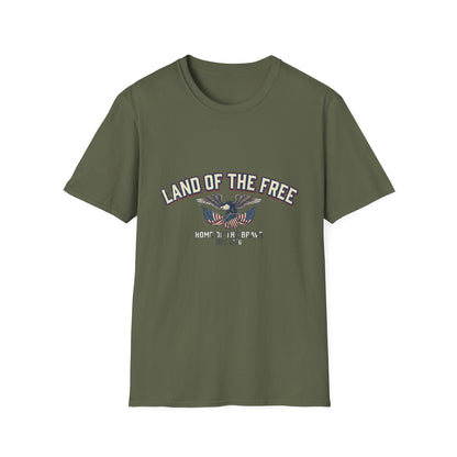 Land of the Free Eagle T-Shirt — Patriotic American Flag Tee