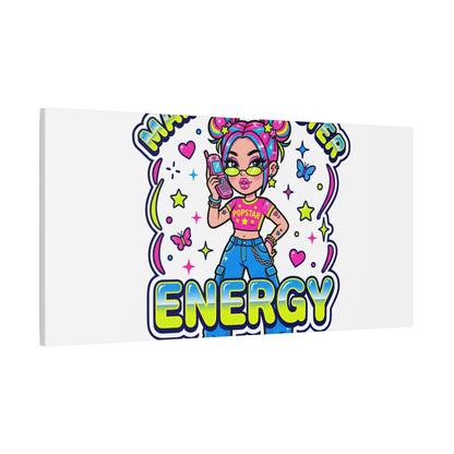 Main Character Energy Canvas | Y2K Aesthetic, Retro Internet Pop Art