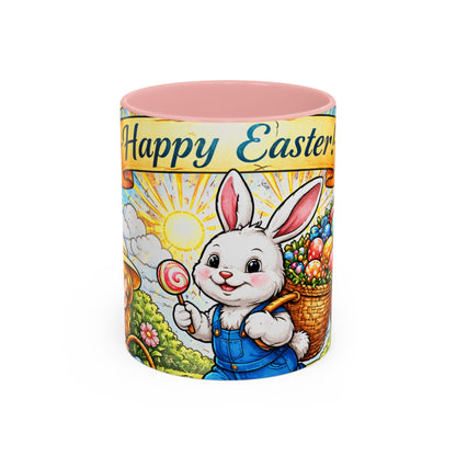 Easter Bunny Mug 11oz Happy Easter Ceramic Coffee Cup Spring Gift Kids Family