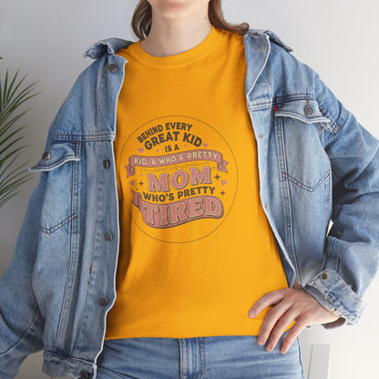 Pretty Tired Mom T-Shirt Funny Vintage Tee Gift for Mom Women Funny Mom Shirt