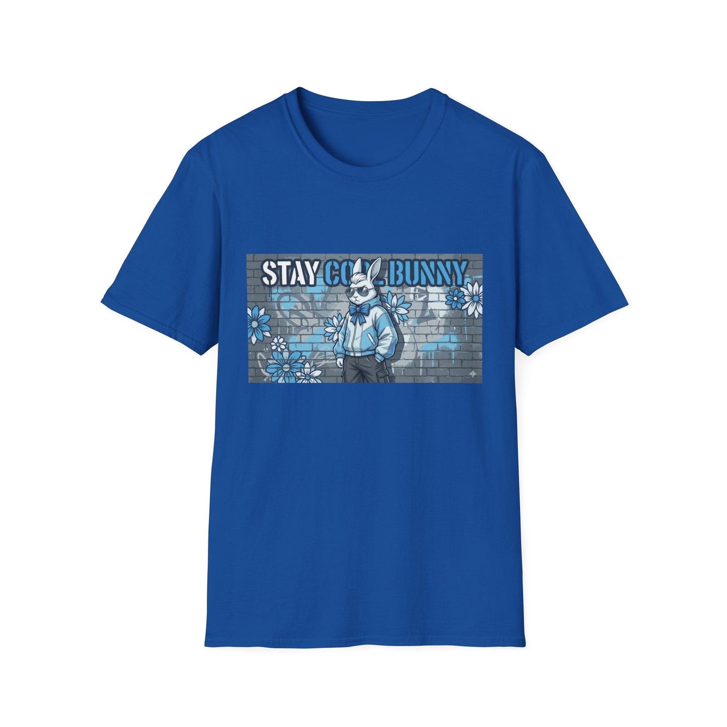 Stay Cool Bunny T-Shirt — Retro Street Art Rabbit Graphic Tee