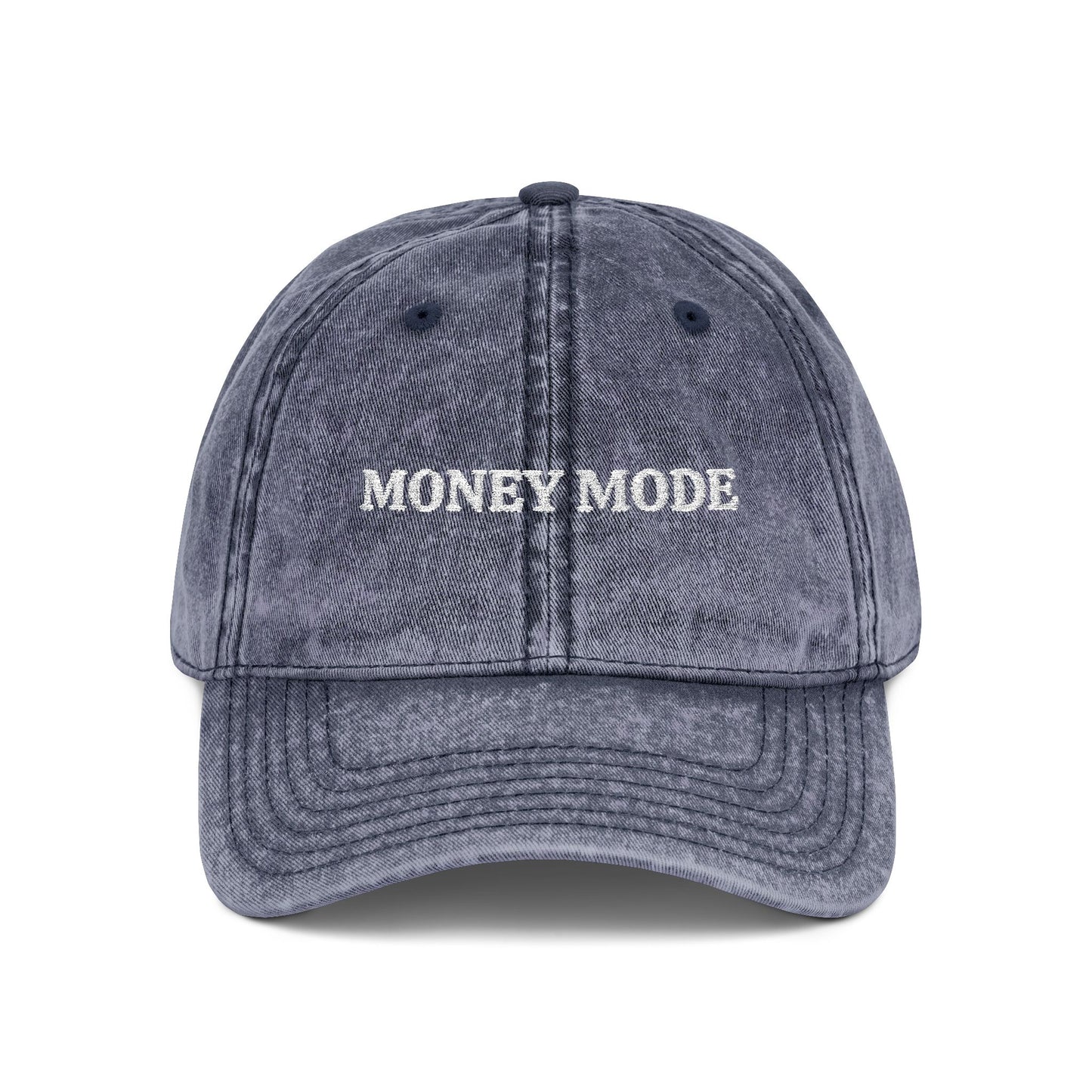 Money Mode Vintage Embroidered Cap — Washed Red Dad Hat