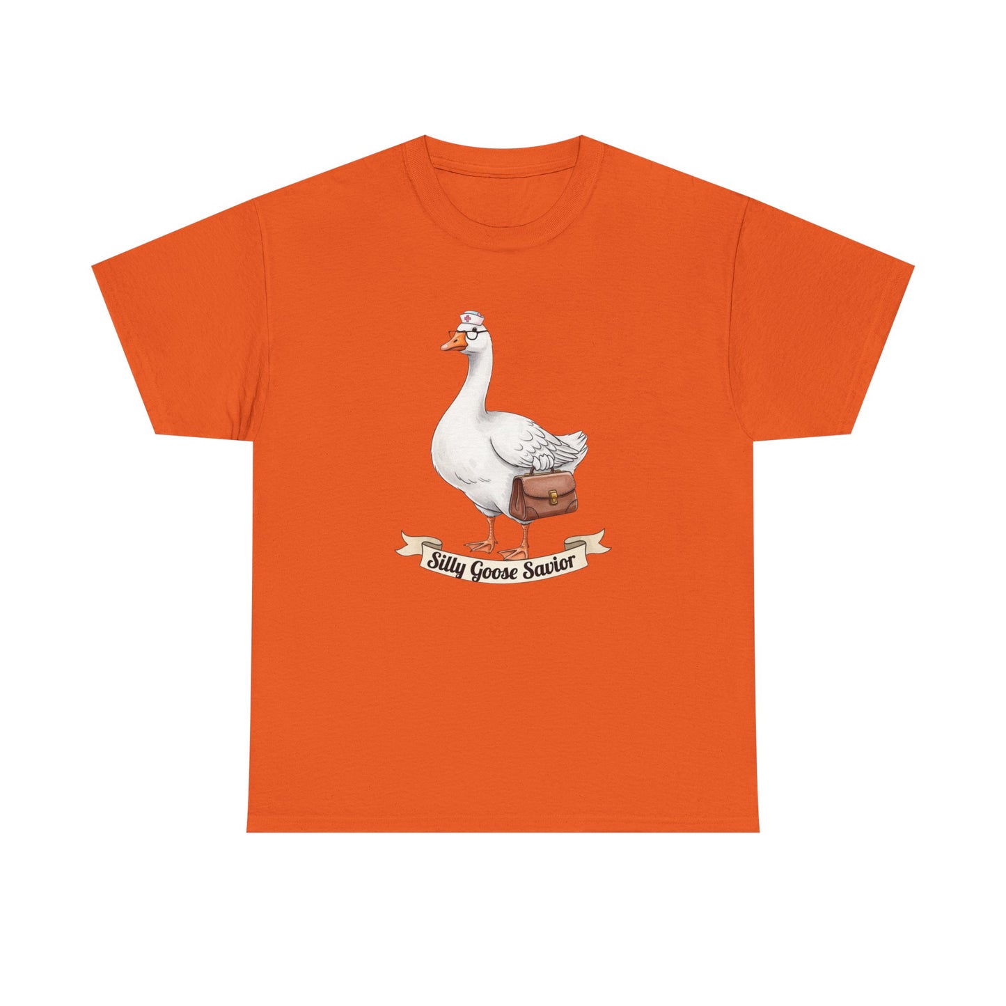 Goose Savior T-Shirt — Vintage Illustrated Goose Tee Whimsical Animal Gift
