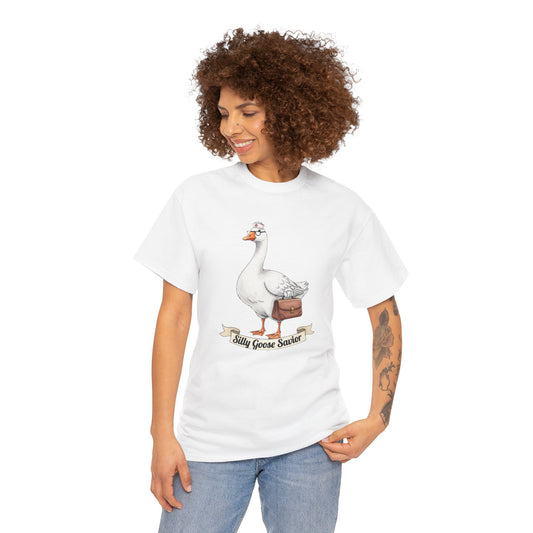 Goose Savior T-Shirt — Vintage Illustrated Goose Tee Whimsical Animal Gift