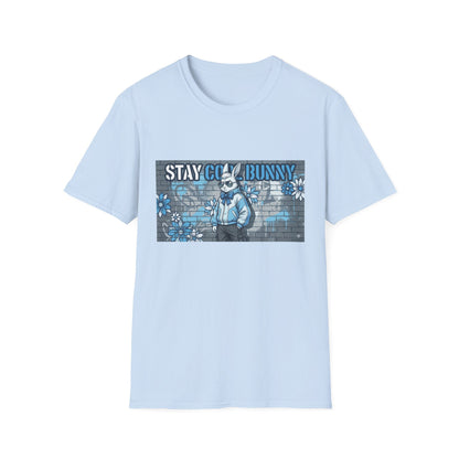 Stay Cool Bunny T-Shirt — Retro Street Art Rabbit Graphic Tee
