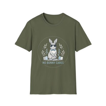 No Bunny Cares T-Shirt — Cool Bunny Graphic Tee (Easter & Casual Wear)
