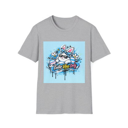 Easter Vibes Only T-Shirt — Cool Bunny Graphic Tee
