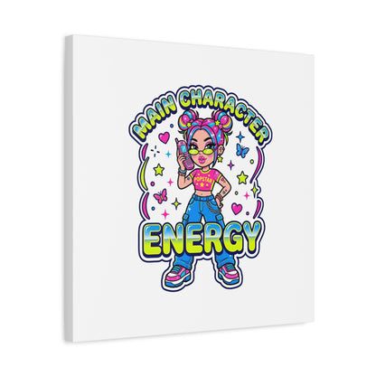 Main Character Energy Canvas | Y2K Aesthetic, Retro Internet Pop Art