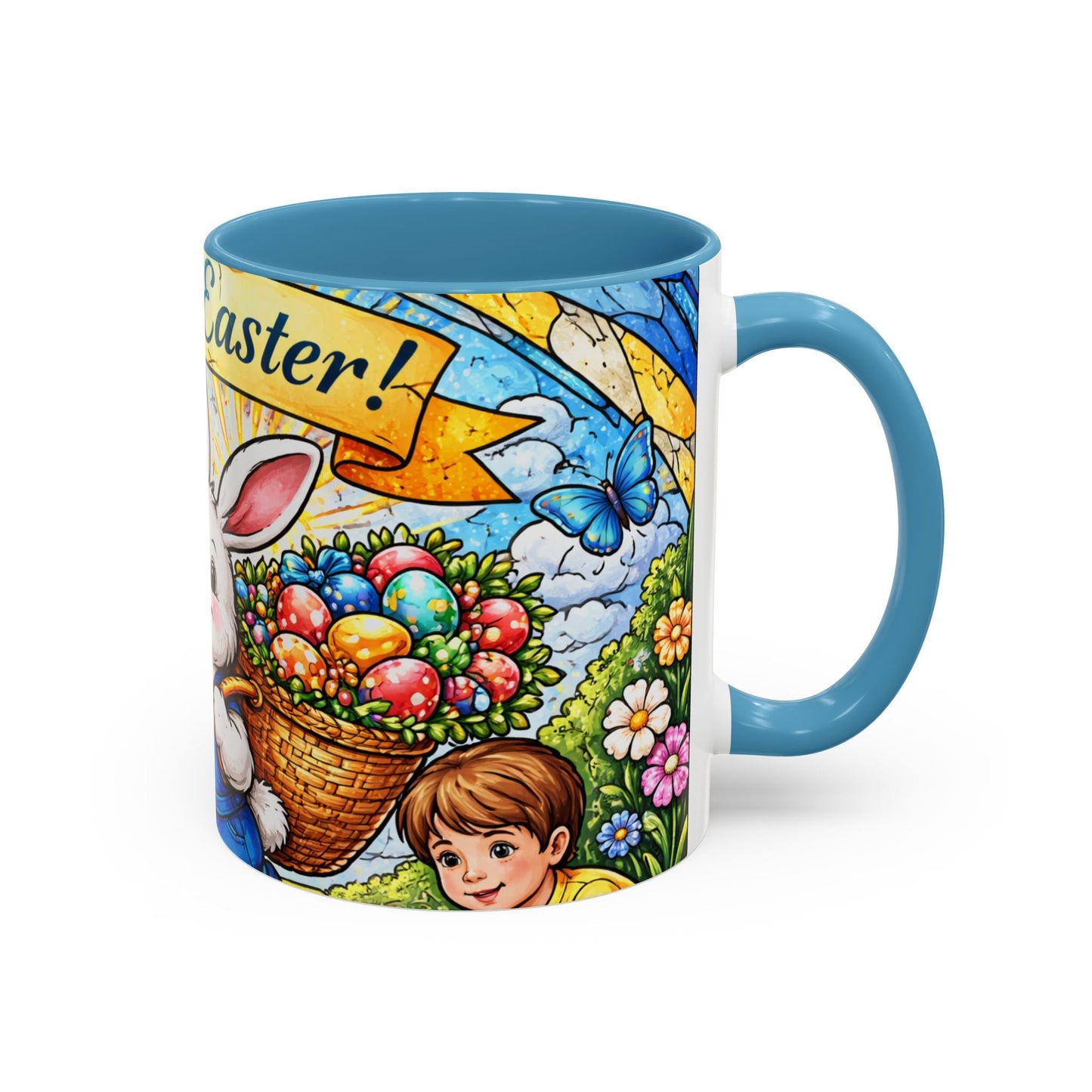Easter Bunny Mug 11oz Happy Easter Ceramic Coffee Cup Spring Gift Kids Family