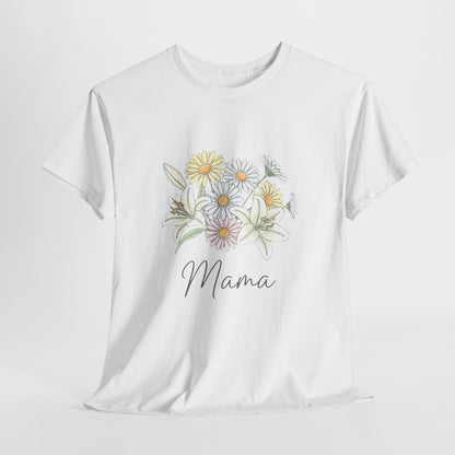 Mama Floral Tee — Pastel Daisy Bouquet Mother's Day Shirt