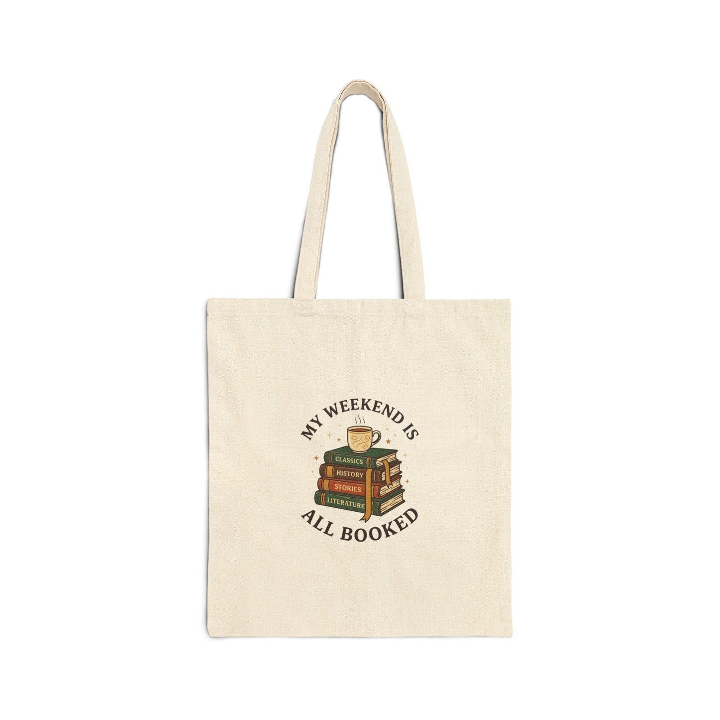 All Booked Stack of Books Tote | Book Lover, Library Tote
