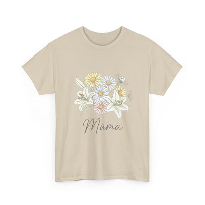 Mama Floral Tee — Pastel Daisy Bouquet Mother's Day Shirt