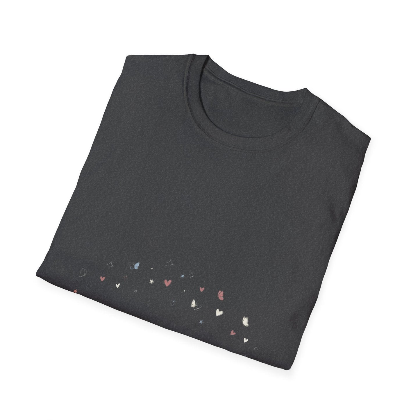 Floral Minimalist T‑Shirt — "Small Kind of Lovely" Chest Script