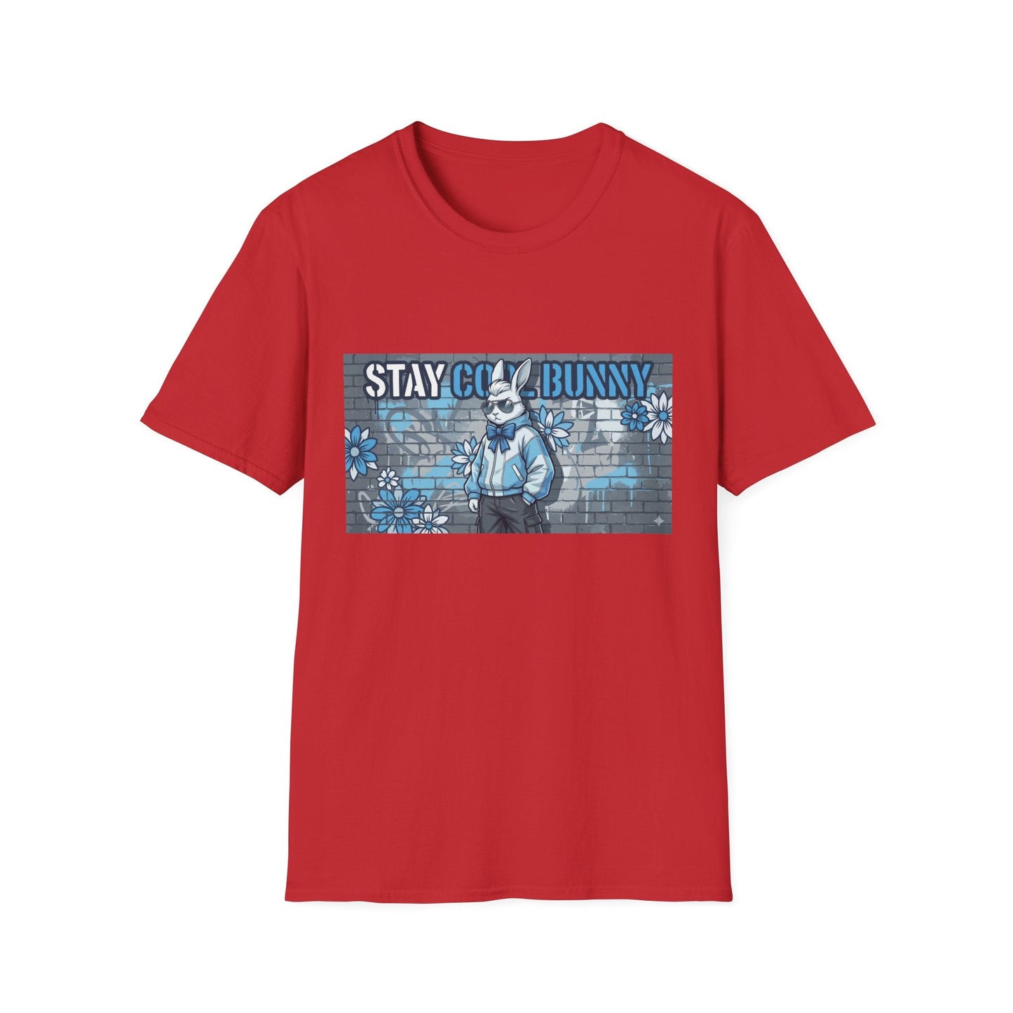 Stay Cool Bunny T-Shirt — Retro Street Art Rabbit Graphic Tee