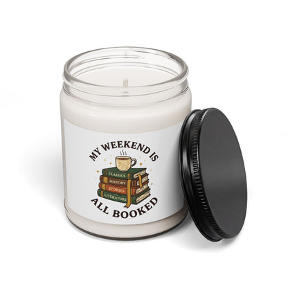 All Booked Candle, Soy Candle | Book Lover, Cozy Reading Aesthetic