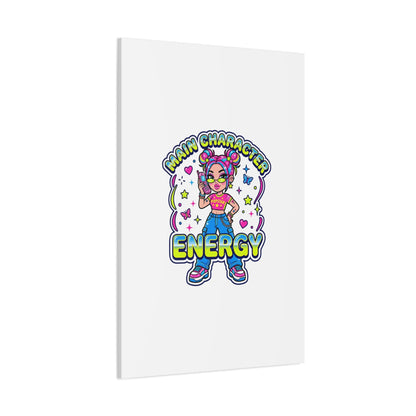 Main Character Energy Canvas | Y2K Aesthetic, Retro Internet Pop Art