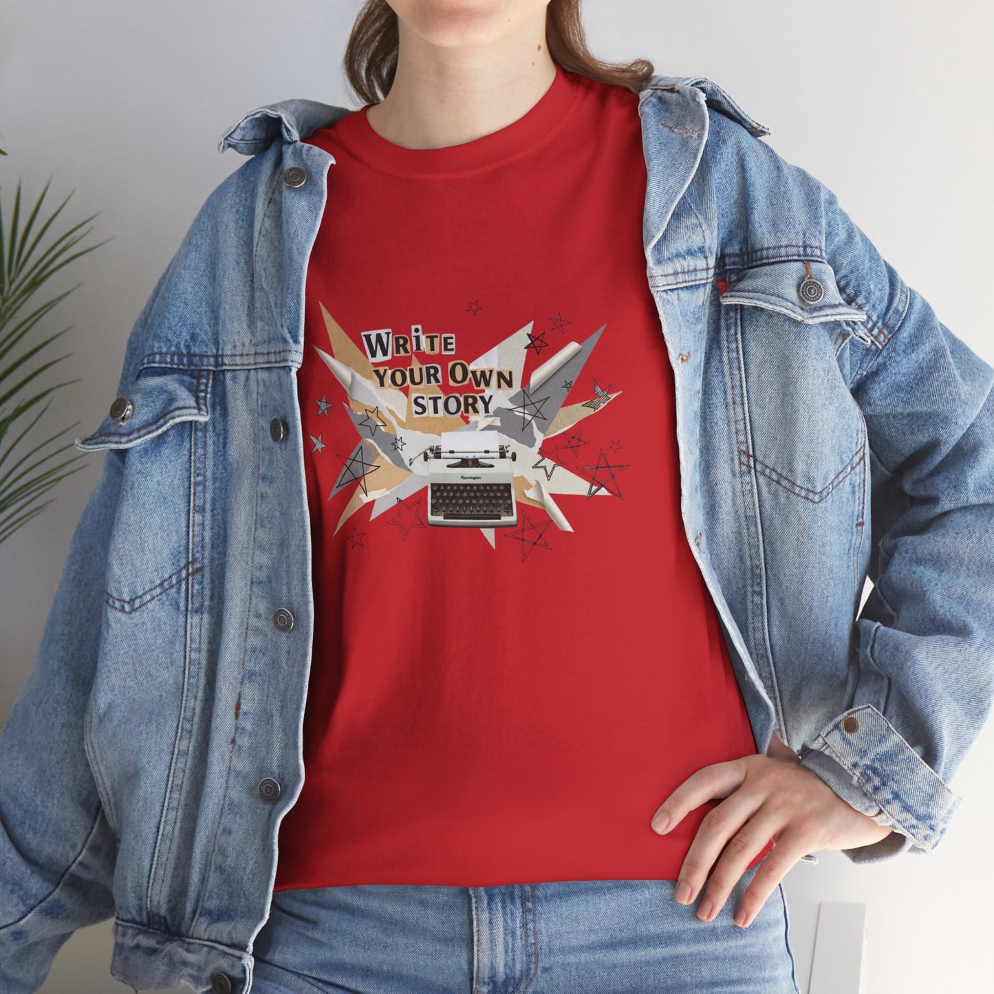 Write Your Own Story T-Shirt — Typewriter Graphic Tee Writer Gift Inspirational