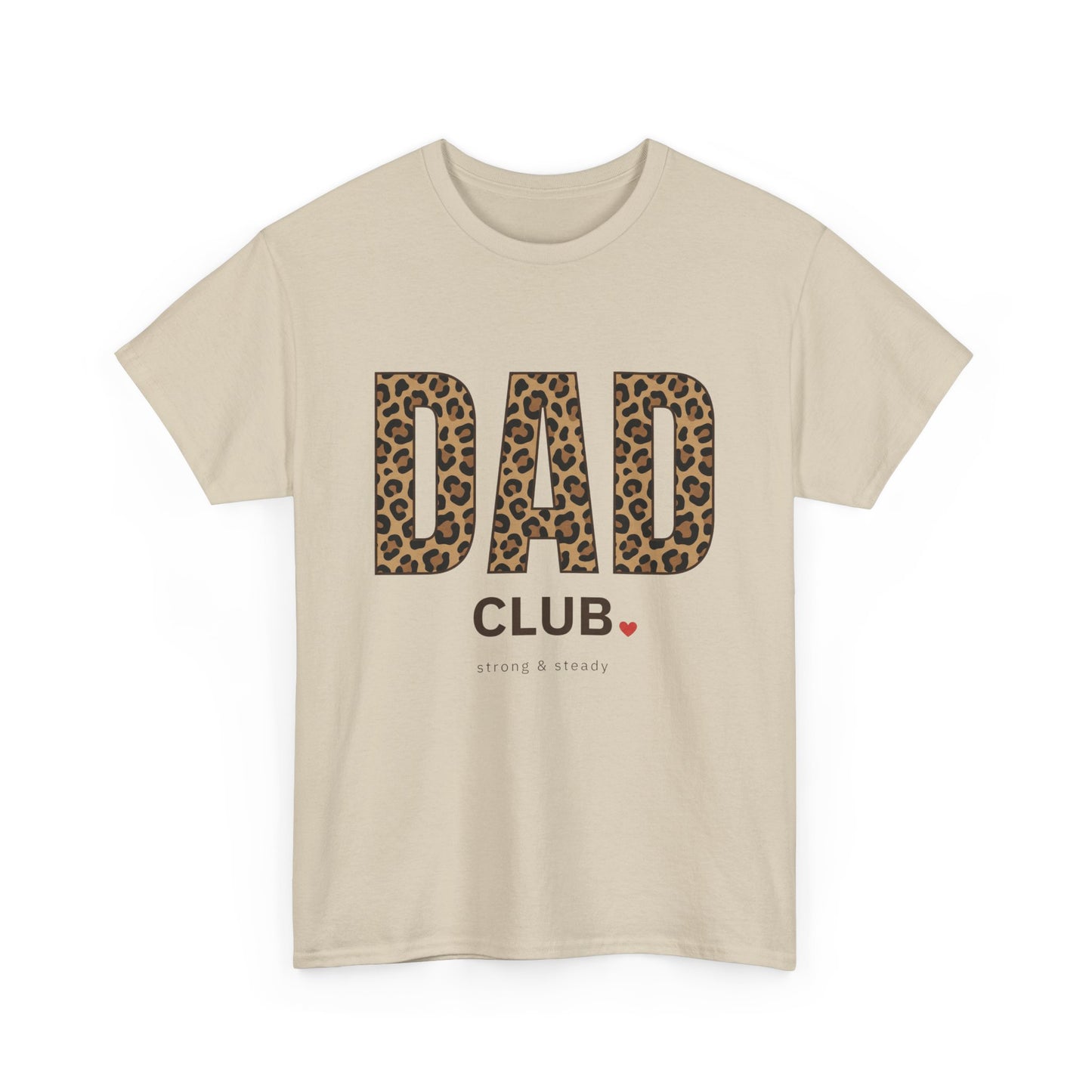 Dad Club Leopard Print T-Shirt — Father's Day Casual Tee