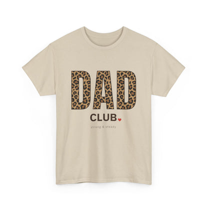 Dad Club Leopard Print T-Shirt — Father's Day Casual Tee