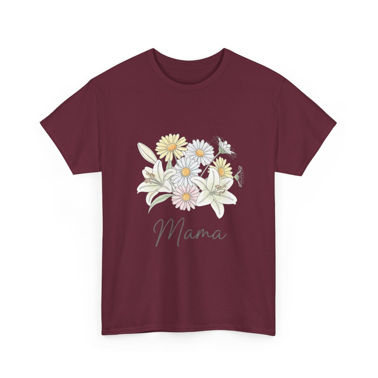 Mama Floral Tee — Pastel Daisy Bouquet Mother's Day Shirt