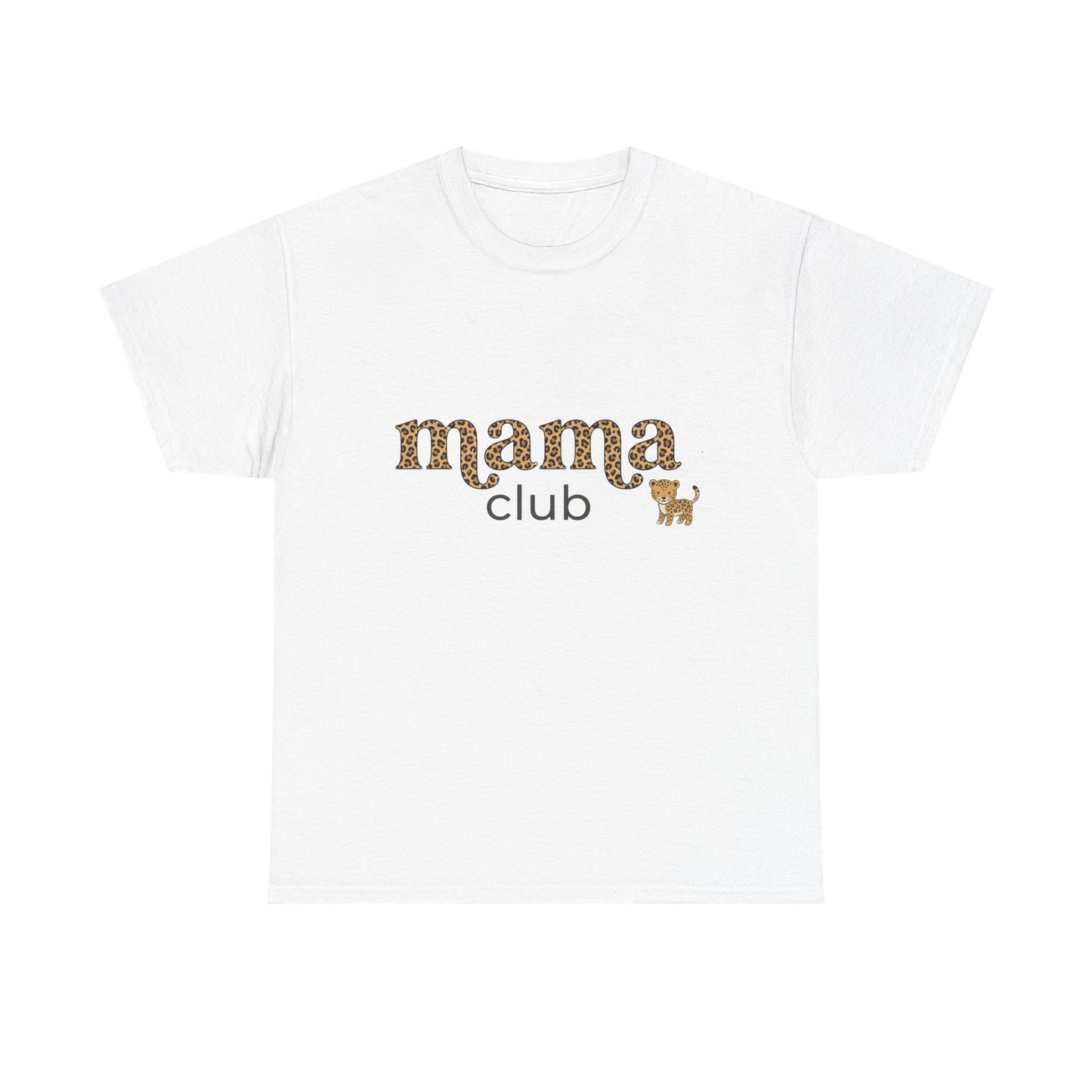 Mama Club Tee — Leopard Print 'Mama Club' Graphic T-Shirt