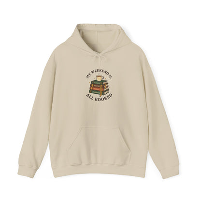 My Weekend Is All Booked Hoodie | Book Lover, Reading Shirt, Dark Academia