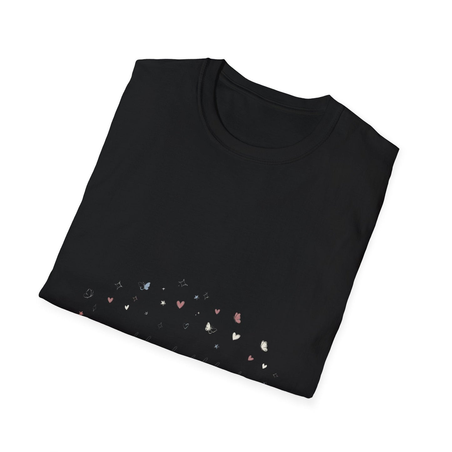 Floral Minimalist T‑Shirt — "Small Kind of Lovely" Chest Script