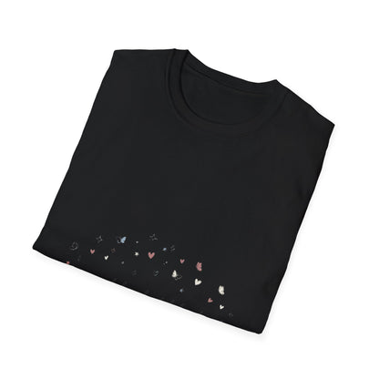 Floral Minimalist T‑Shirt — "Small Kind of Lovely" Chest Script
