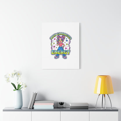 Main Character Energy Canvas | Y2K Aesthetic, Retro Internet Pop Art