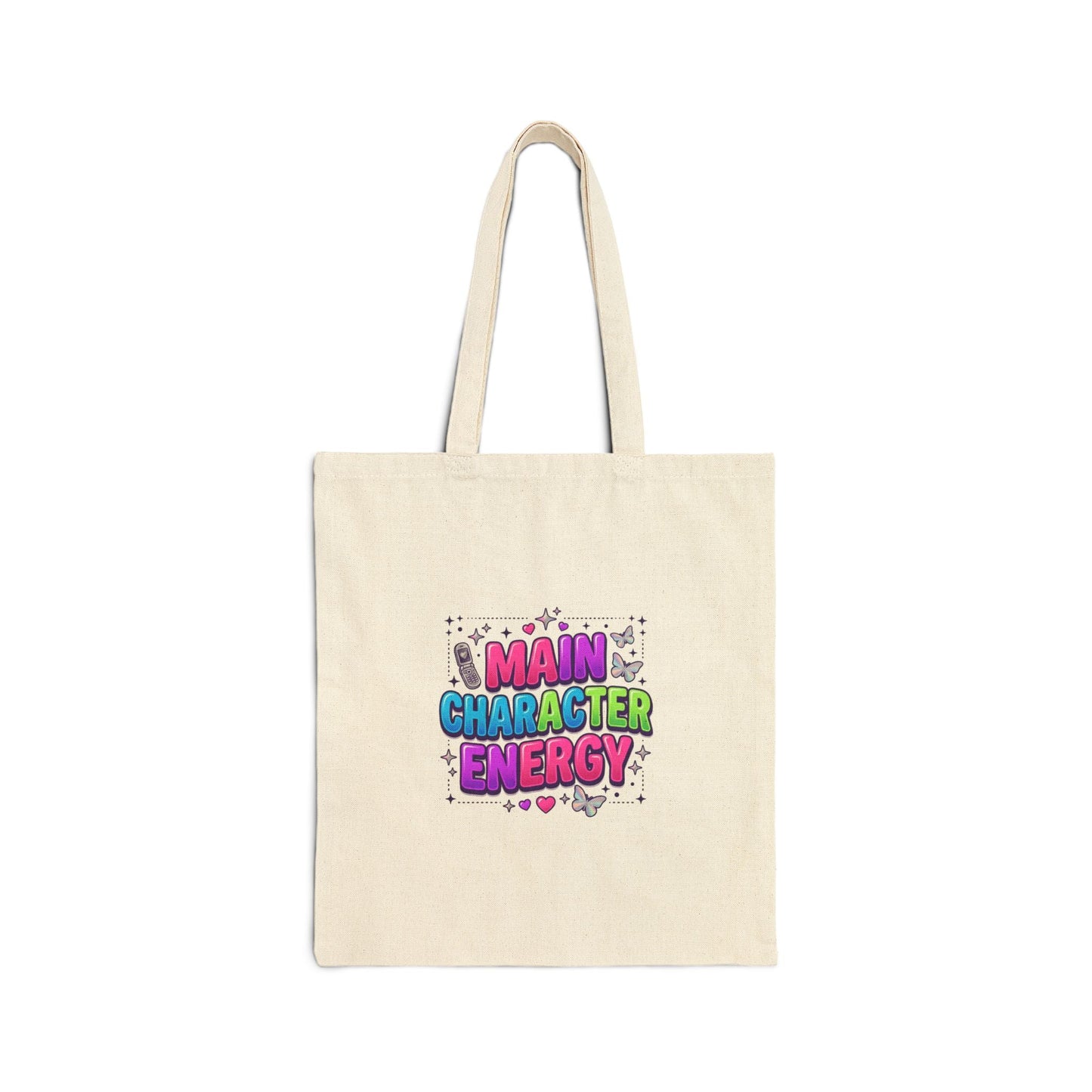 Main Character Energy Tote | Y2K aesthetic, retro internet pop graphic