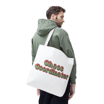 Chaos Coordinator Tote Bag Funny Gift for Mom Teacher Office Women Reusable