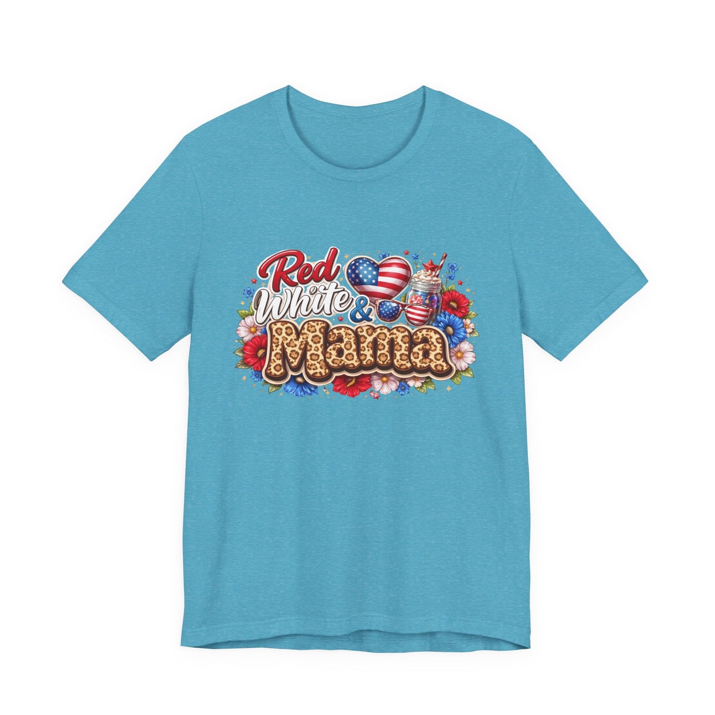 Red White & Mamma Tee — Patriotic Mom T-Shirt for Mother's Day & 4th of July