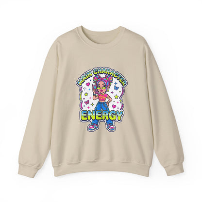 Main Character Energy Sweatshirt | Y2K aesthetic, 2000s retro internet style