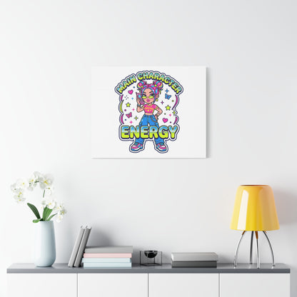 Main Character Energy Canvas | Y2K Aesthetic, Retro Internet Pop Art