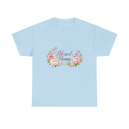 Blessed Mama Floral T-Shirt – Mother's Day Gift for Mom
