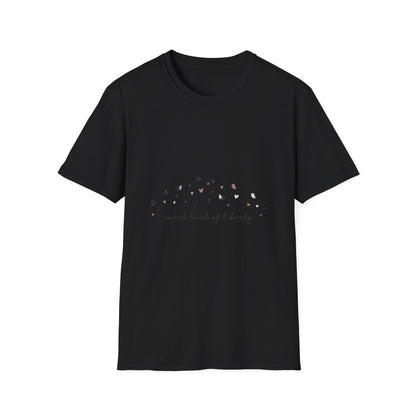 Floral Minimalist T‑Shirt — "Small Kind of Lovely" Chest Script