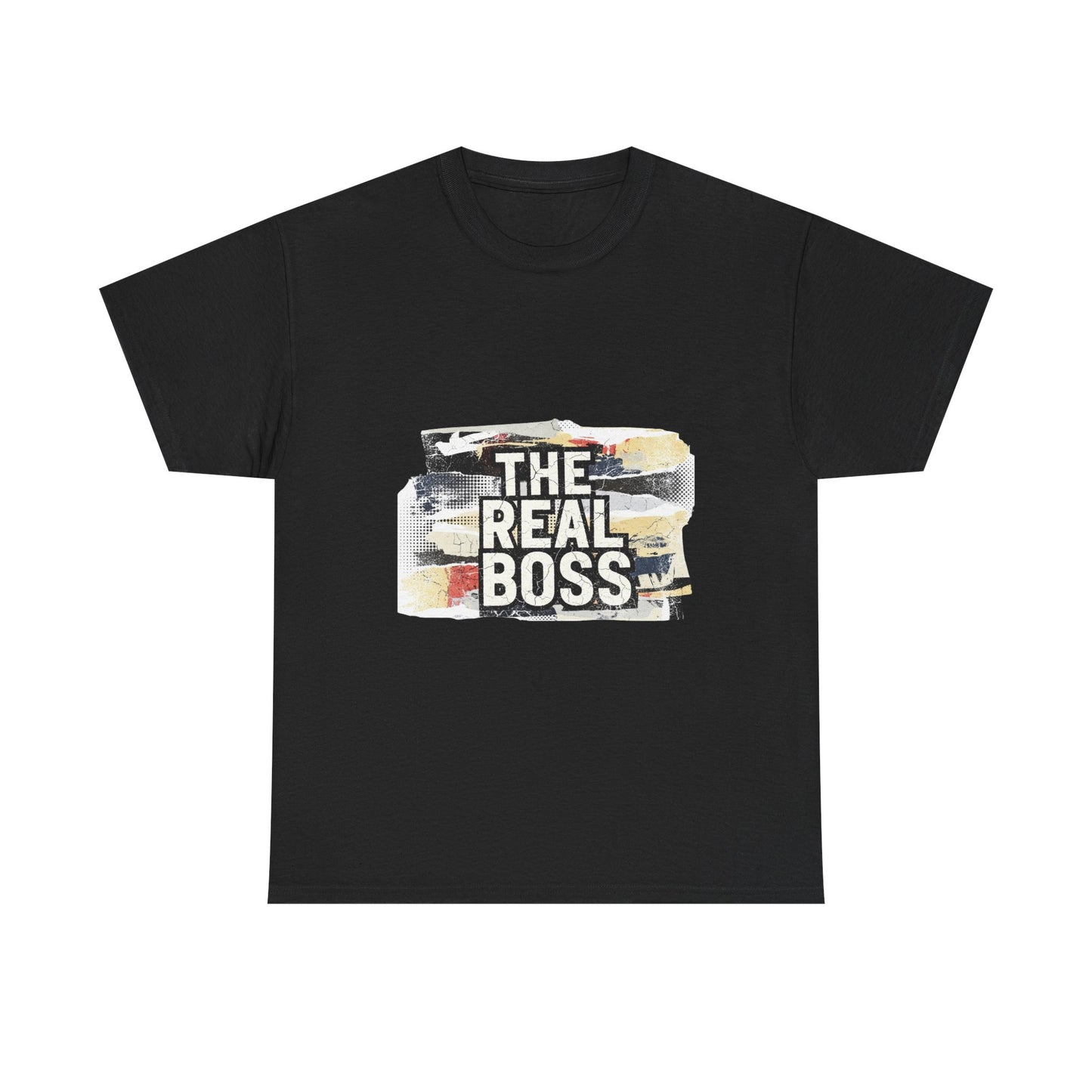 The Real Boss" Funny Graphic Tee — Bold Statement Shirt for Moms Dads